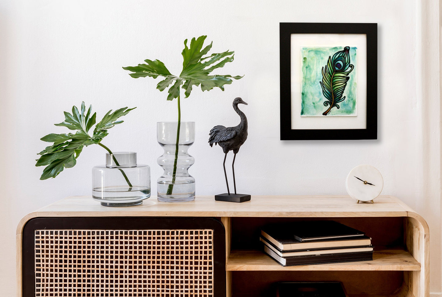 Peacock Feather Original Painting