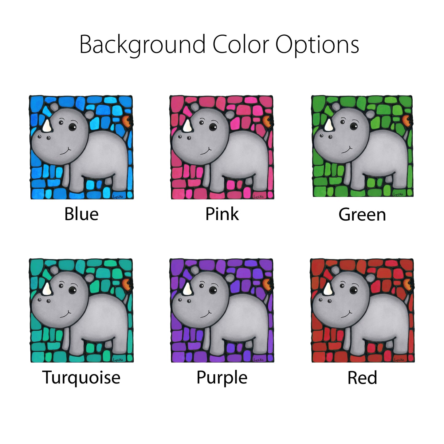 Rhinoceros Wall Art Print