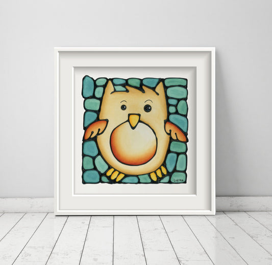 Owl Wall Art Print