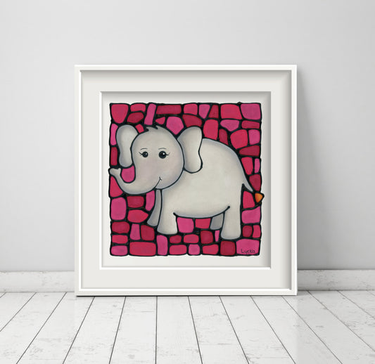 Elephant Wall Art Print