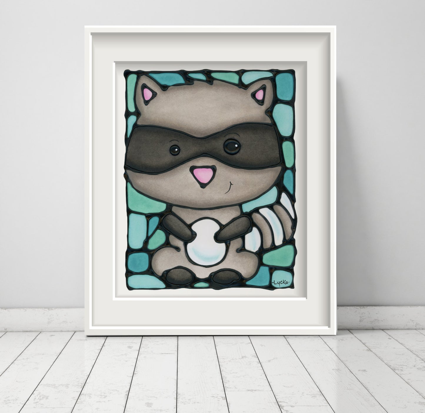 Raccoon Wall Art Print