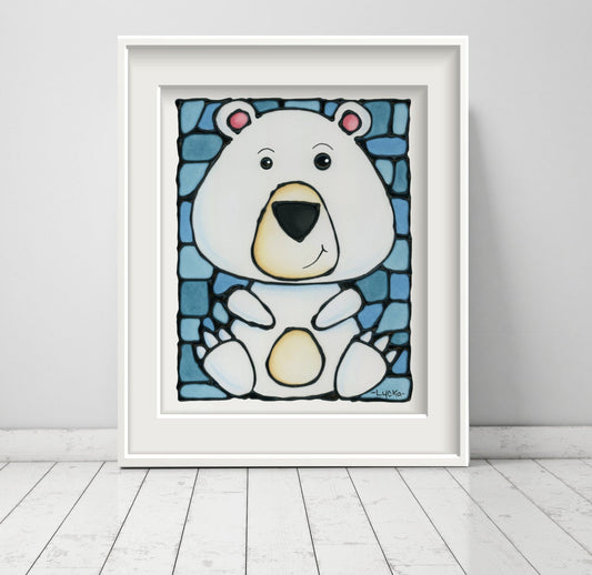Polar Bear Wall Art Print