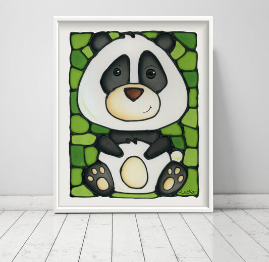 Panda Bear Wall Art Print