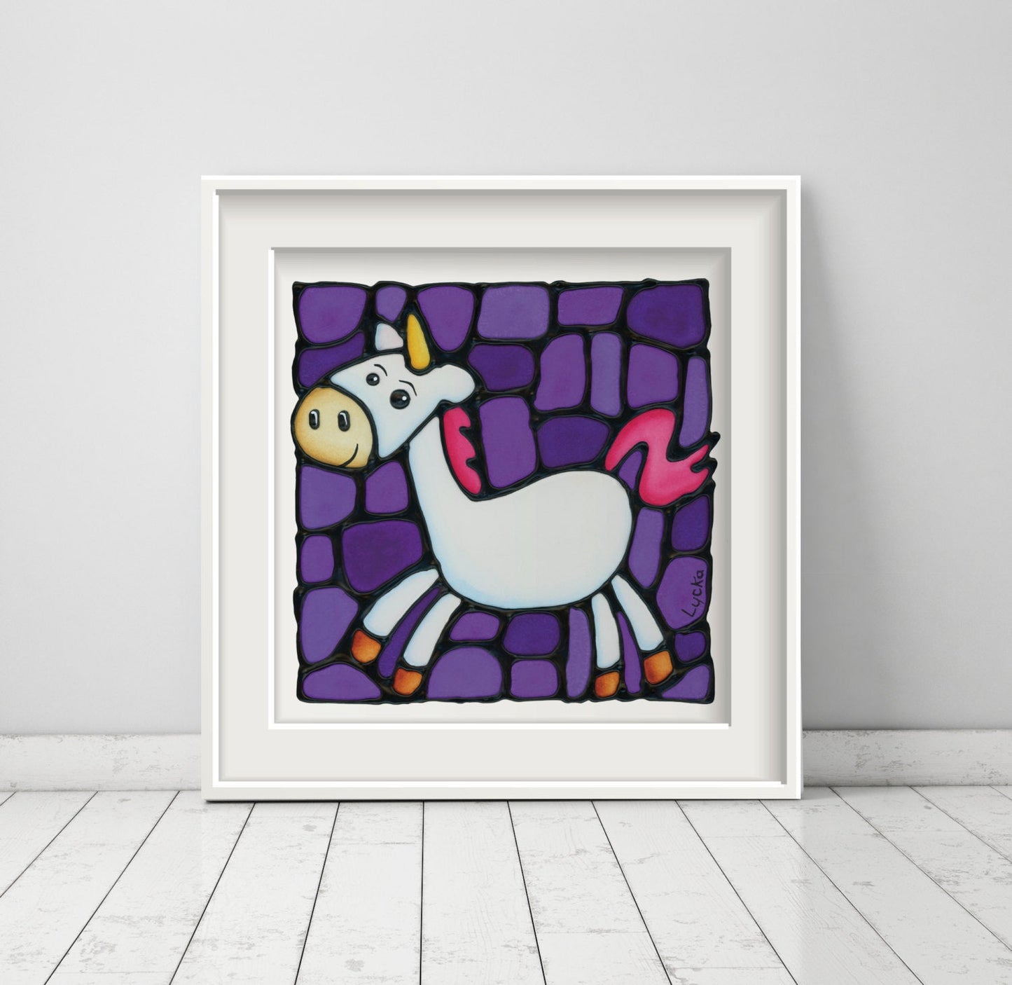 Unicorn Nursery Wall Art Print