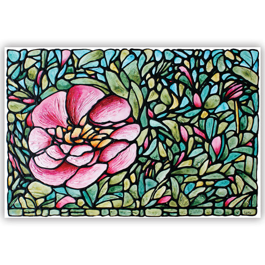 Peony Flower Original Painting 30 x 20 inches