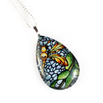 Load image into Gallery viewer, Dragonfly Teardrop Necklace
