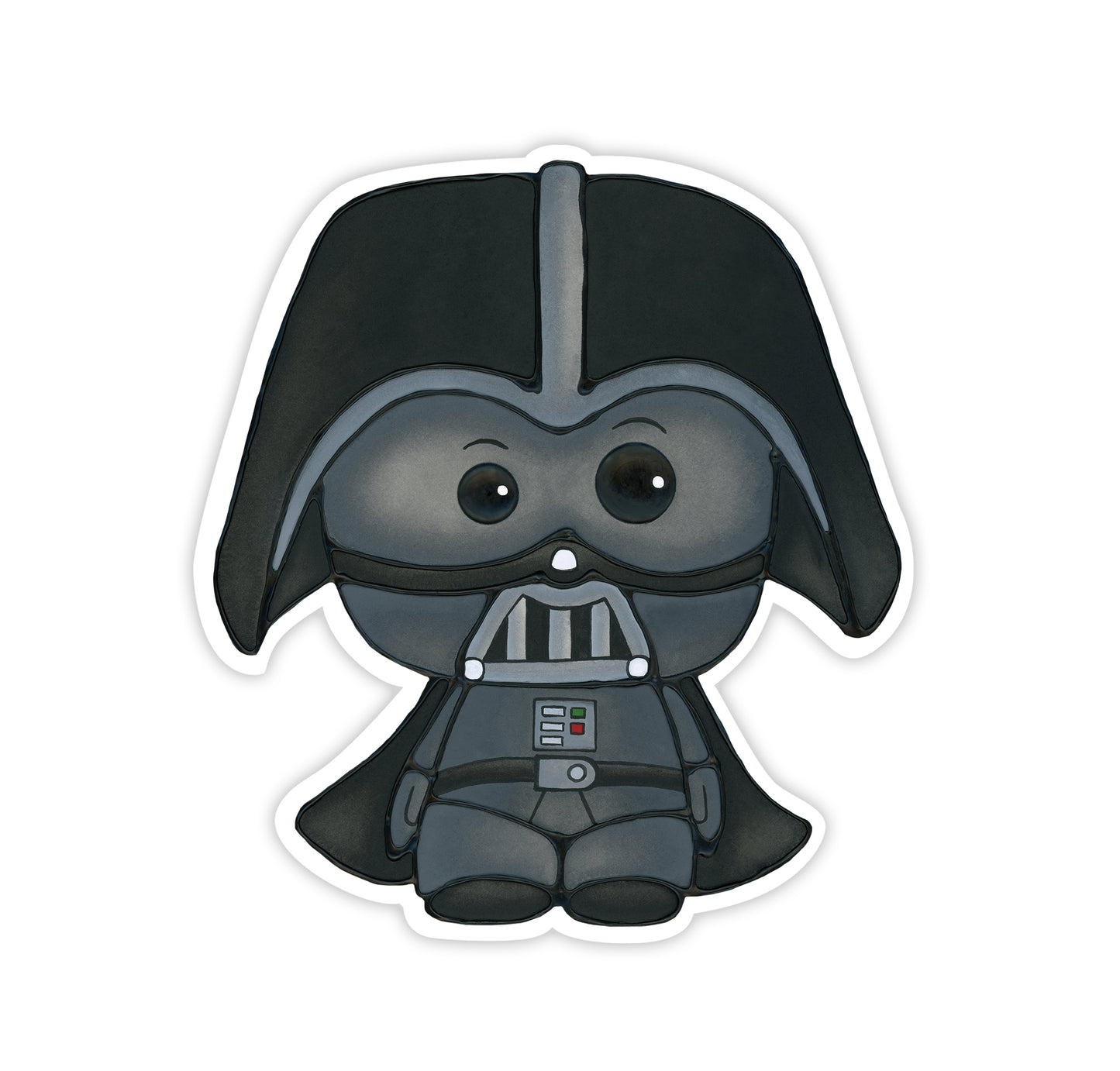 Cute Sci-Fi Villain Character Vinyl Sticker