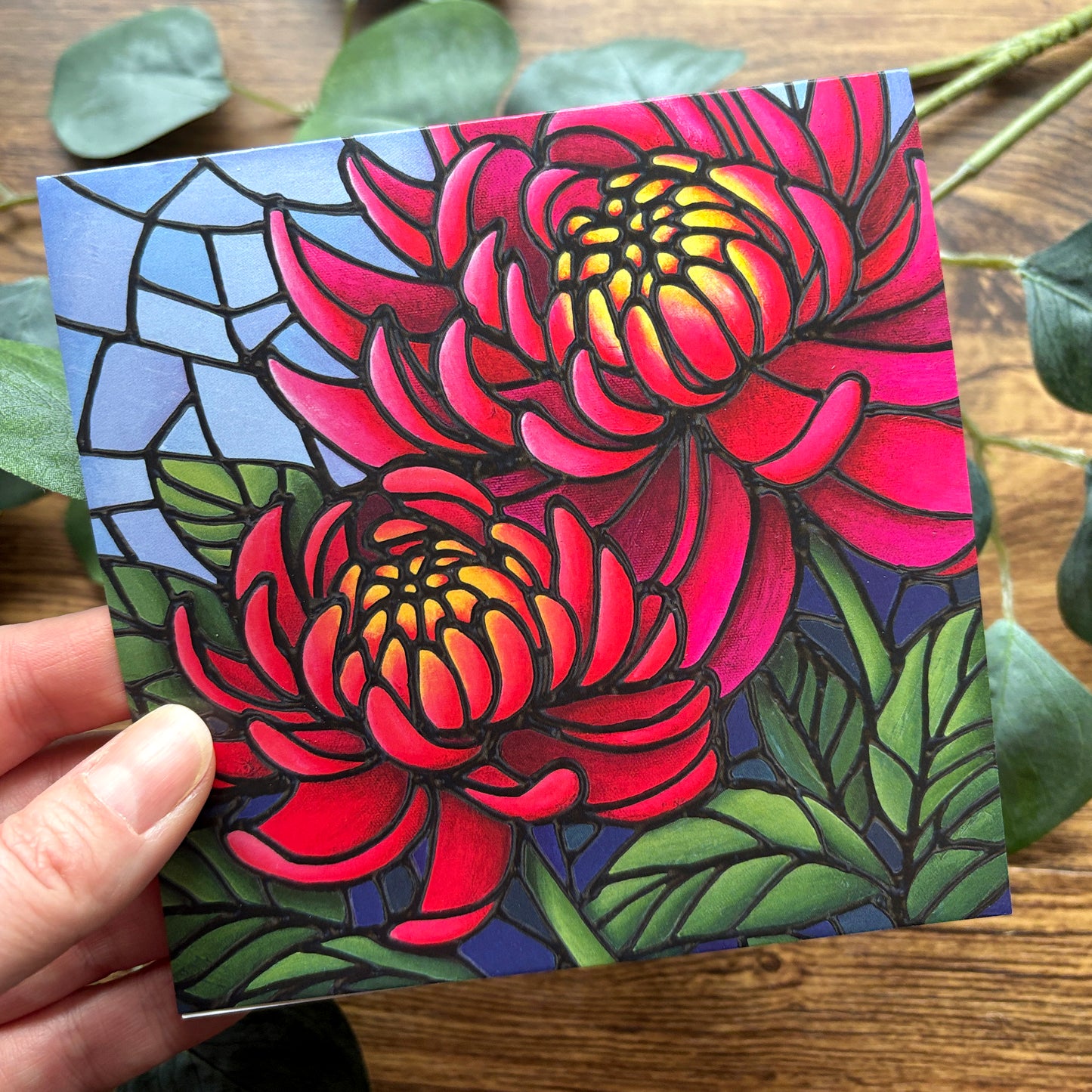 Set of 6 Square Greeting Cards