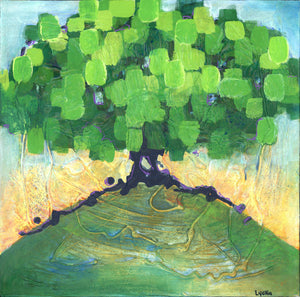 Tree Original Painting 12 x 12 inch