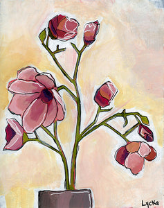 Cherry Blossom Original Painting Framed