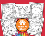 Load image into Gallery viewer, 6 Farm Animal Coloring Pages
