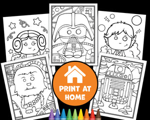 8 Sci-Fi Coloring Pages