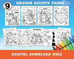 Load image into Gallery viewer, Unicorn Custom Birthday Activity Pages

