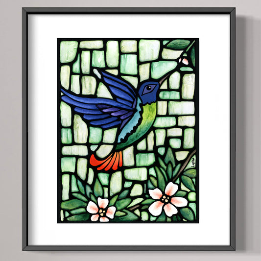 Hummingbird Wall Art Print