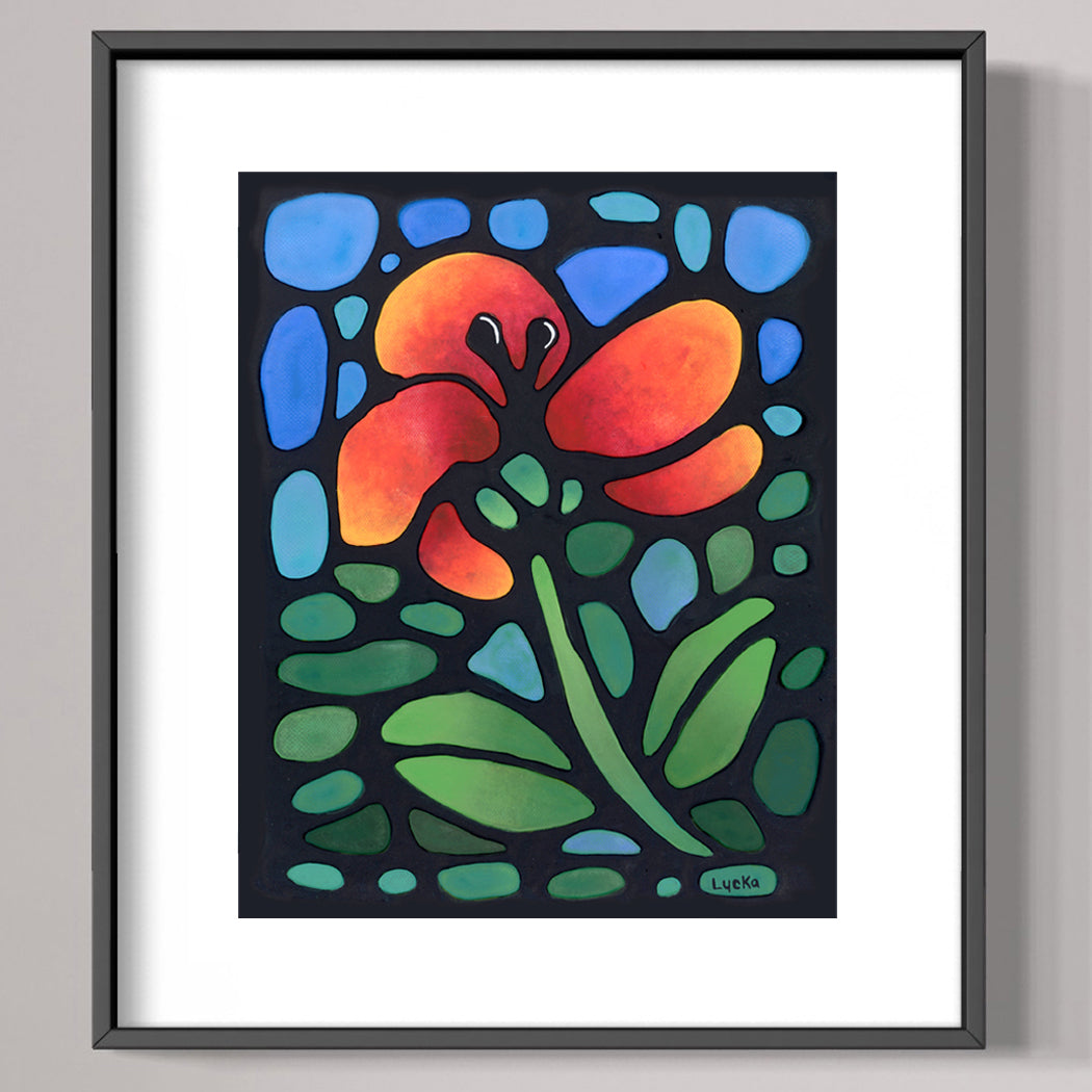 Poppy Flower Art Print