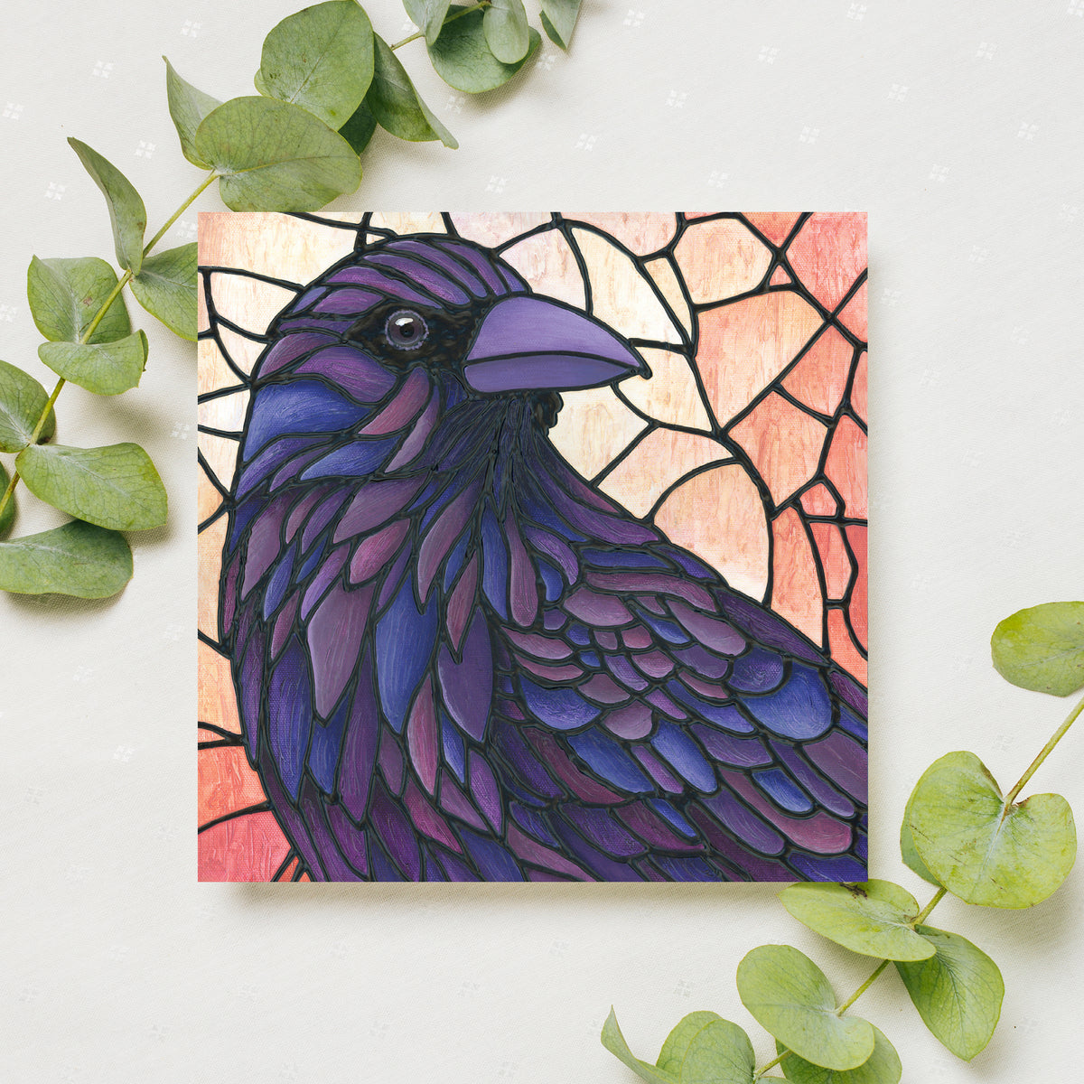 Crow Greeting Card