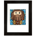Load image into Gallery viewer, Hagrid - Harry Potter Original Painting 13.75&quot; x 16.75&quot; Framed
