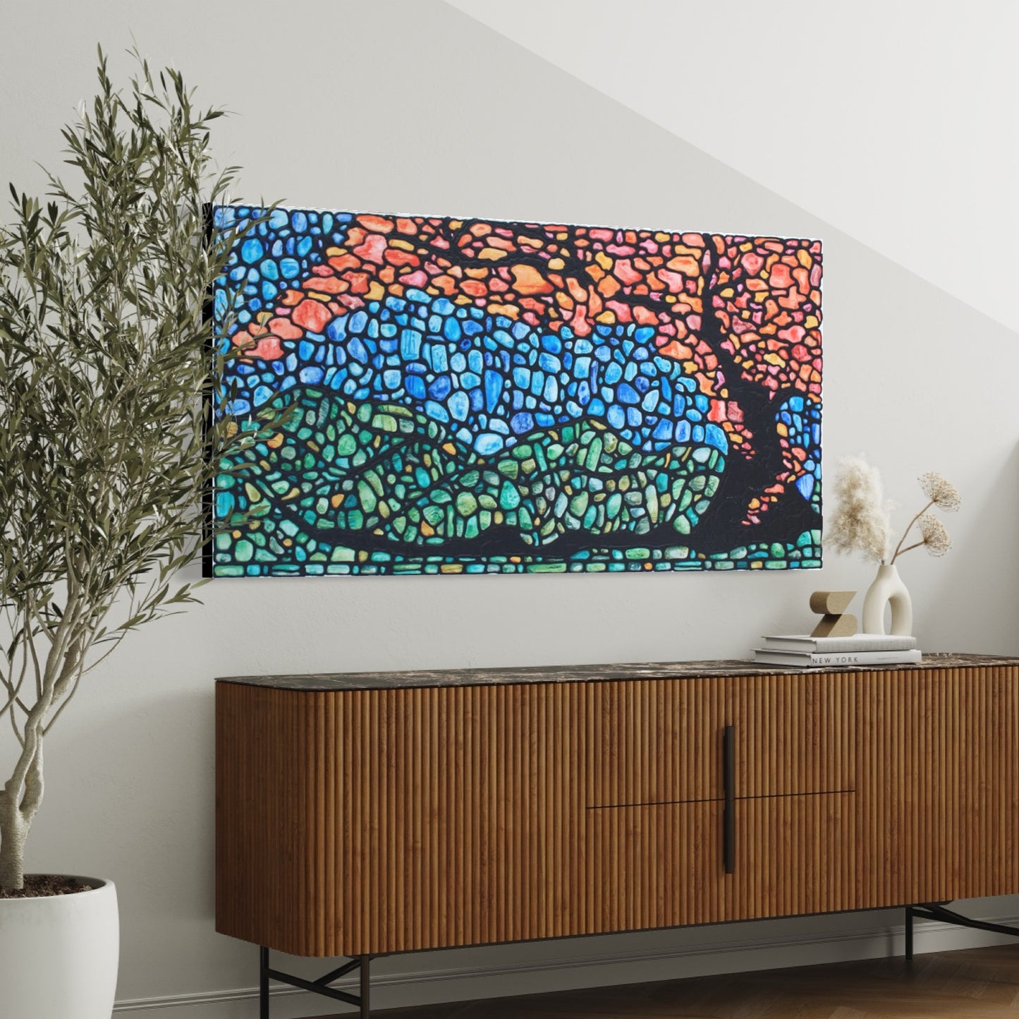 'Autumn Dream' Landscape Original Painting - 60 x 32 inch