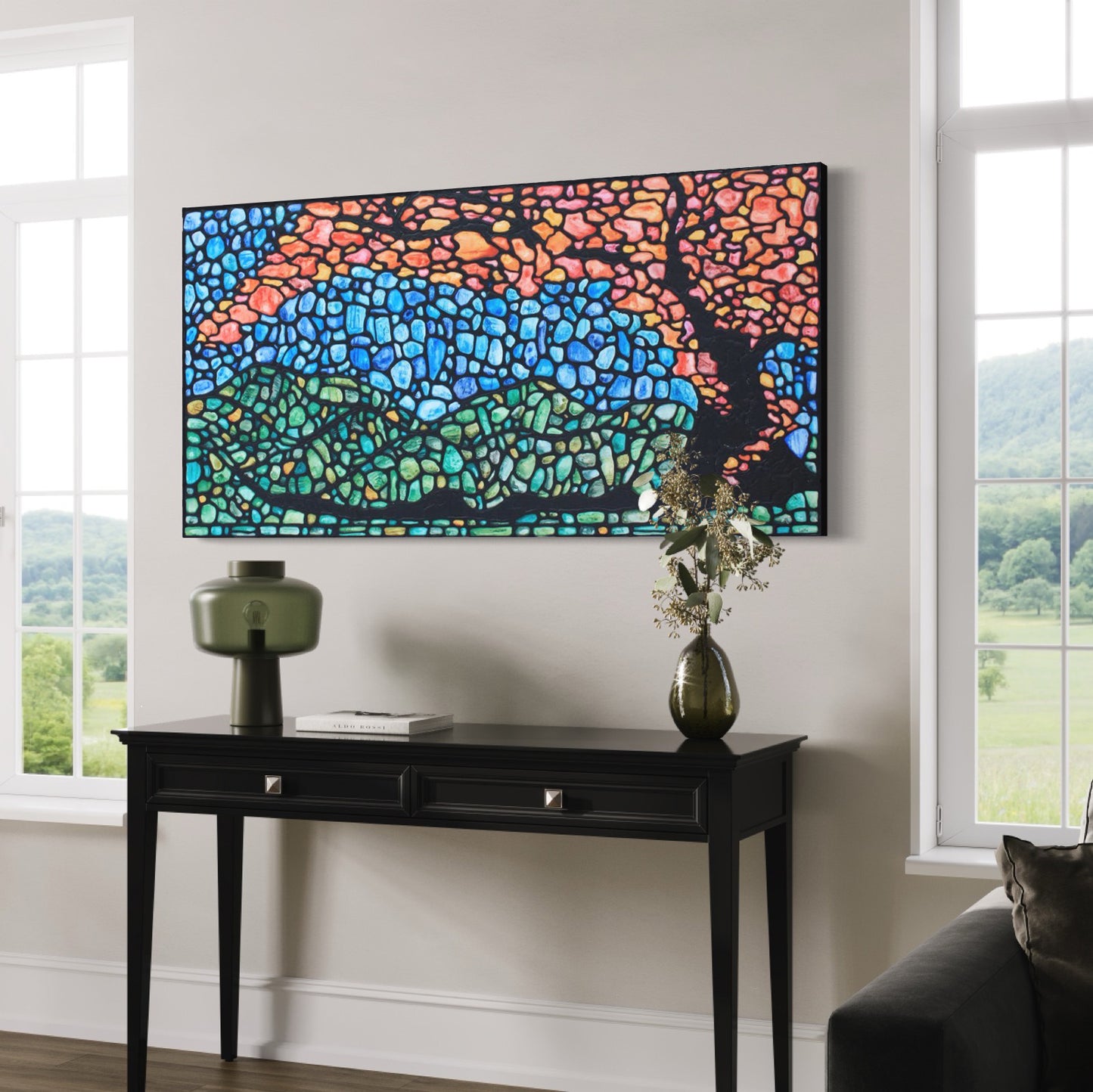 'Autumn Dream' Landscape Original Painting - 60 x 32 inch