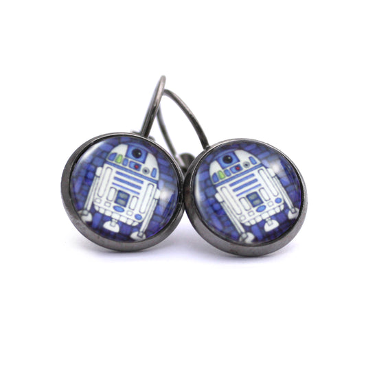 Beeping Trash Can Dangle Earrings