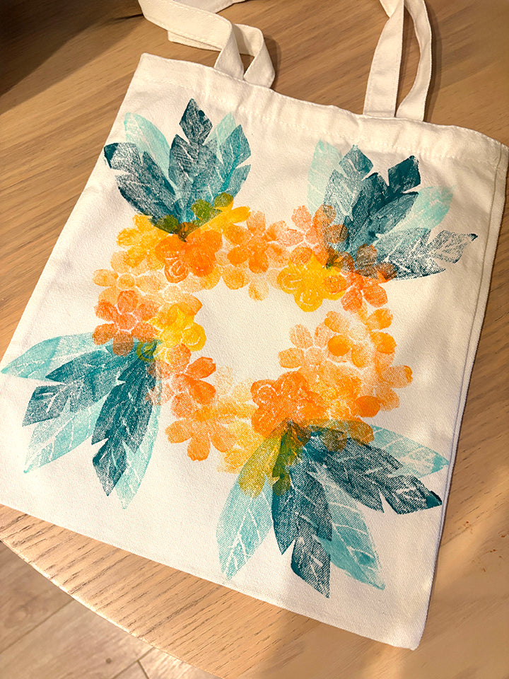 Block Printing Tote Bag Workshop Deposit - for Deanna