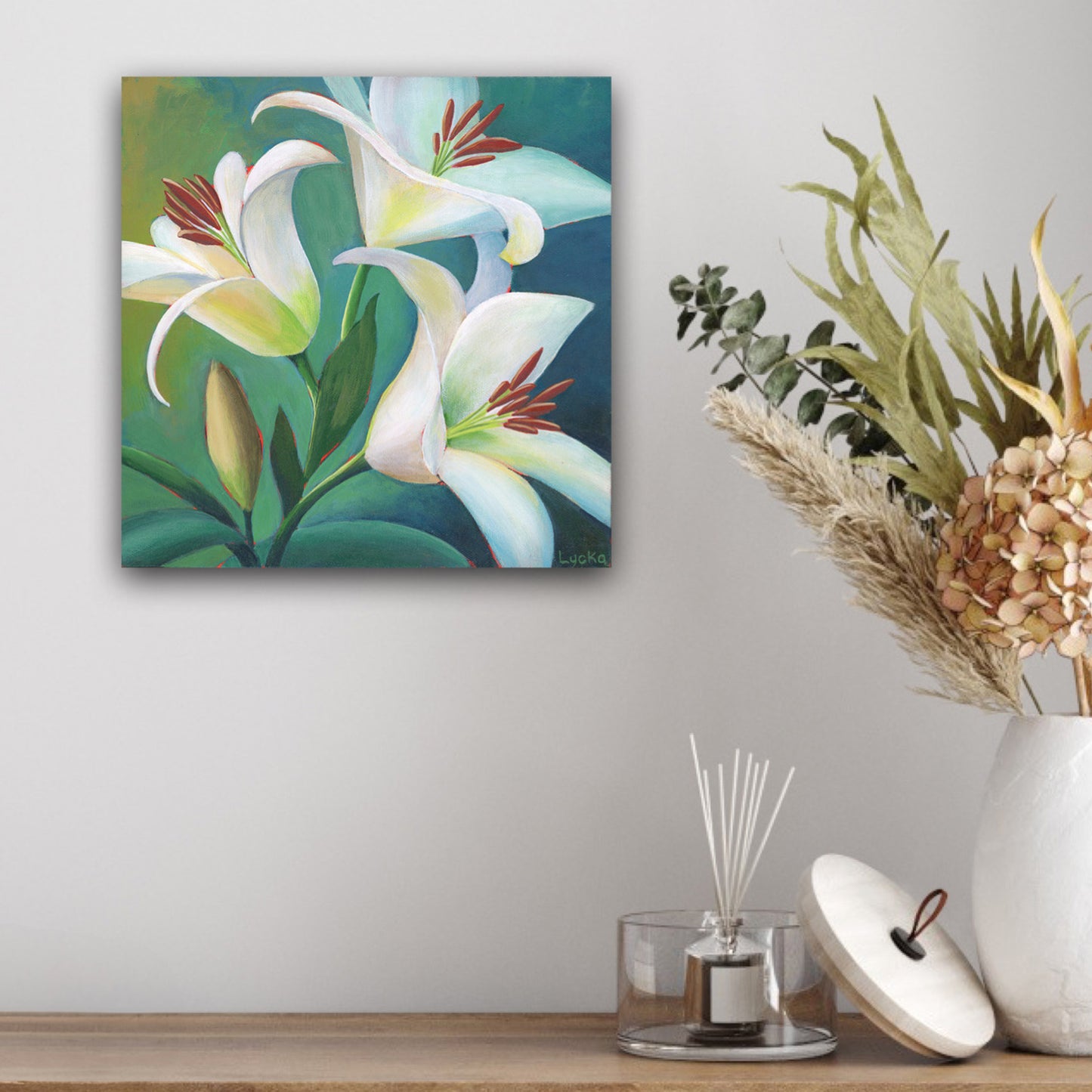'Gentle Grace' Original Painting on Canvas 10" x 10"