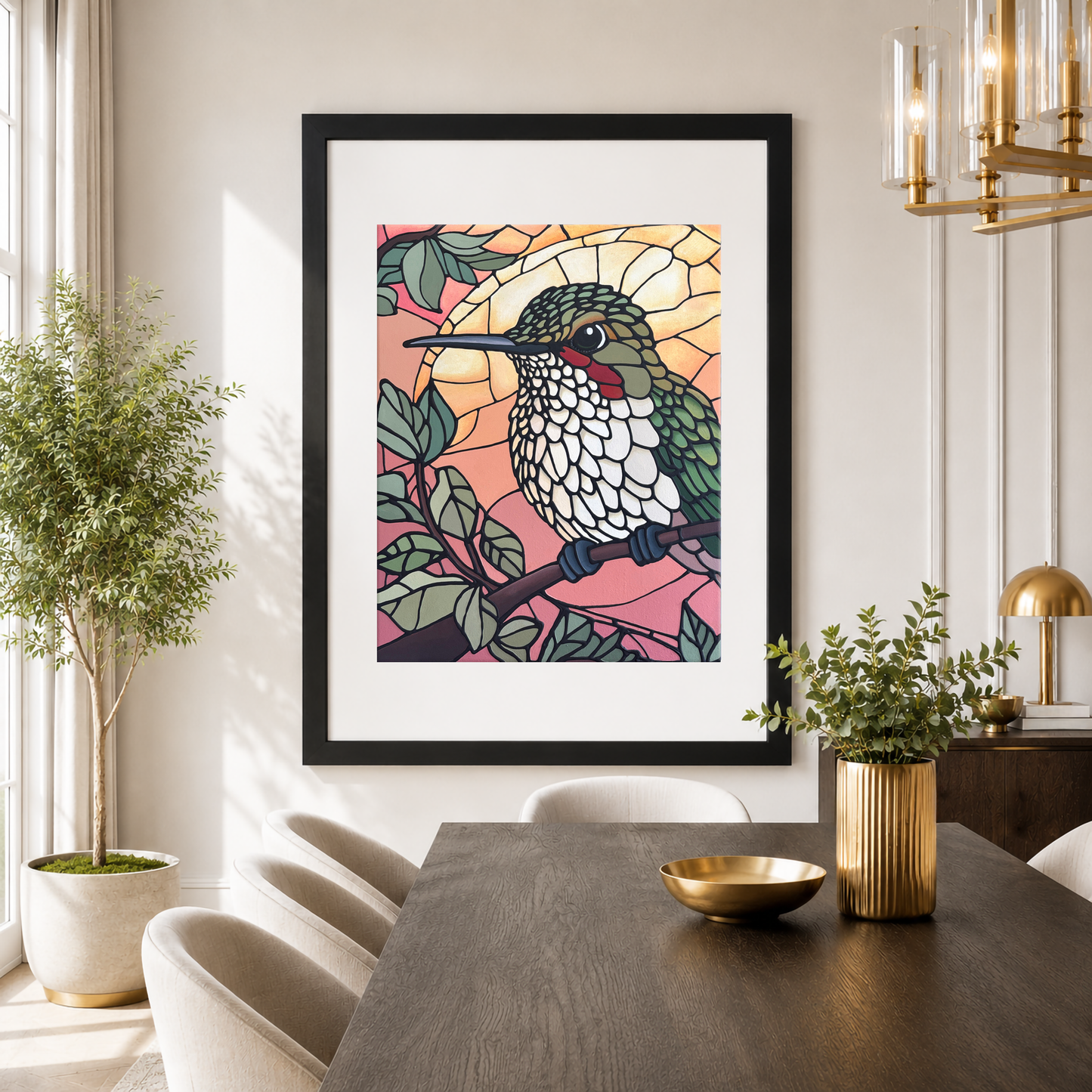 Green Hummingbird Art Print