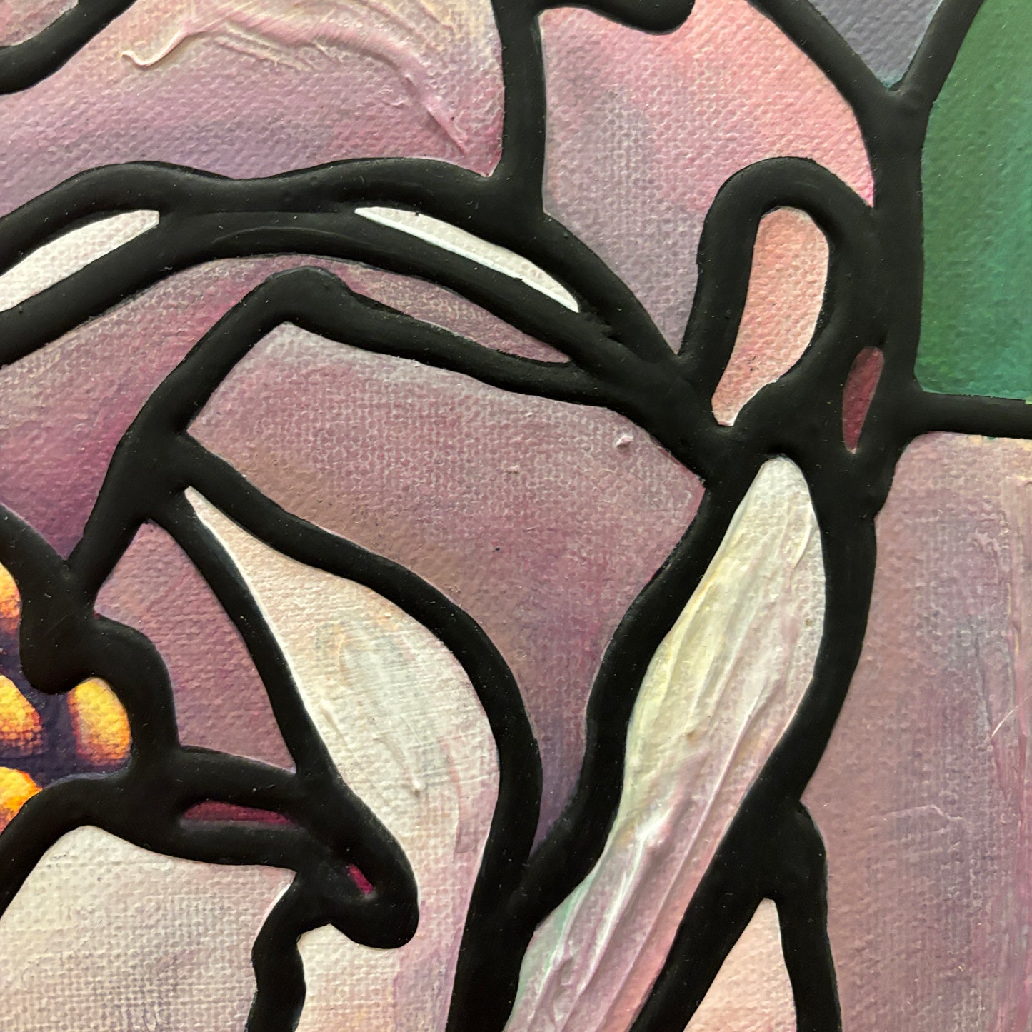 Peony Flower Original Painting 16 x 12 inch