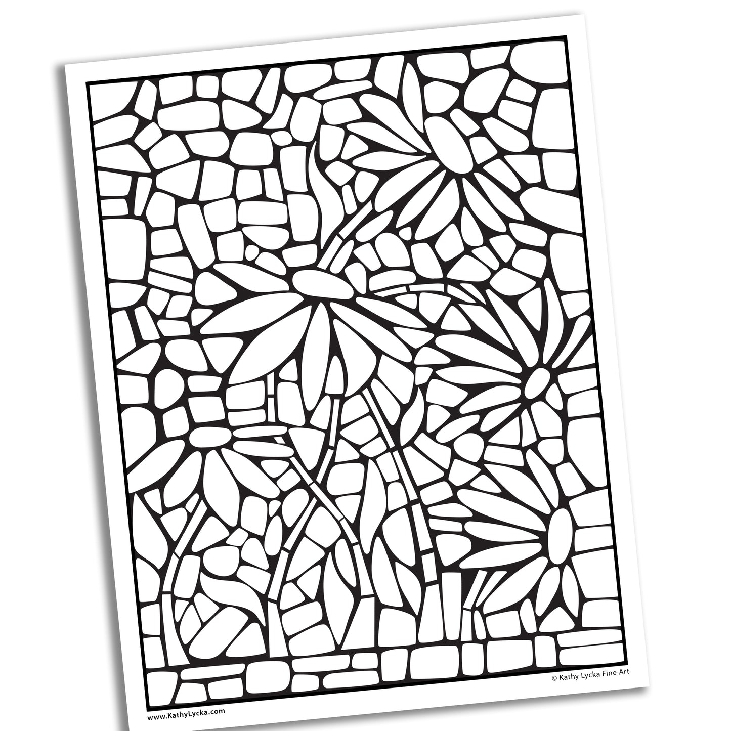 Sunflower Colouring Page FREE