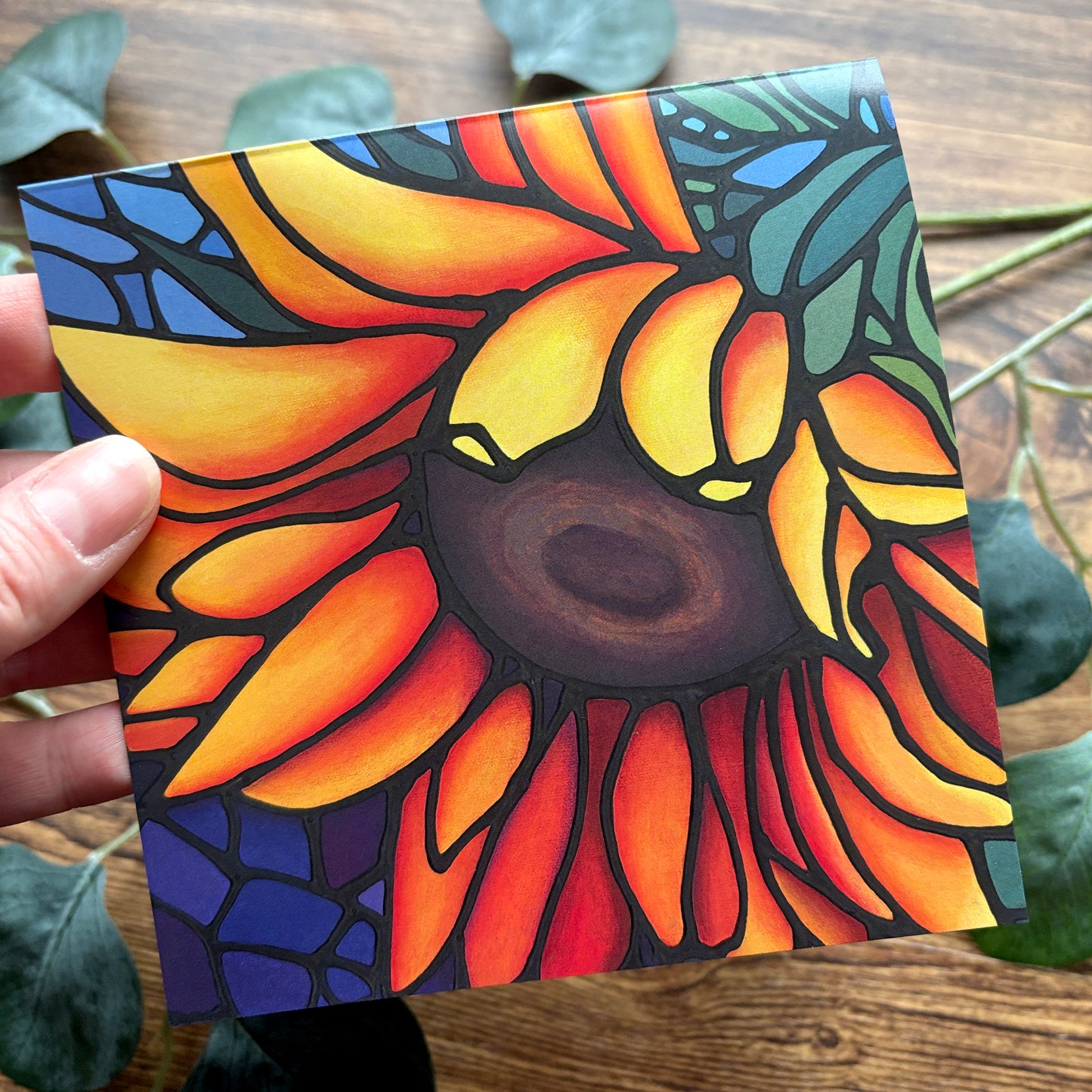 Set of 6 Square Greeting Cards