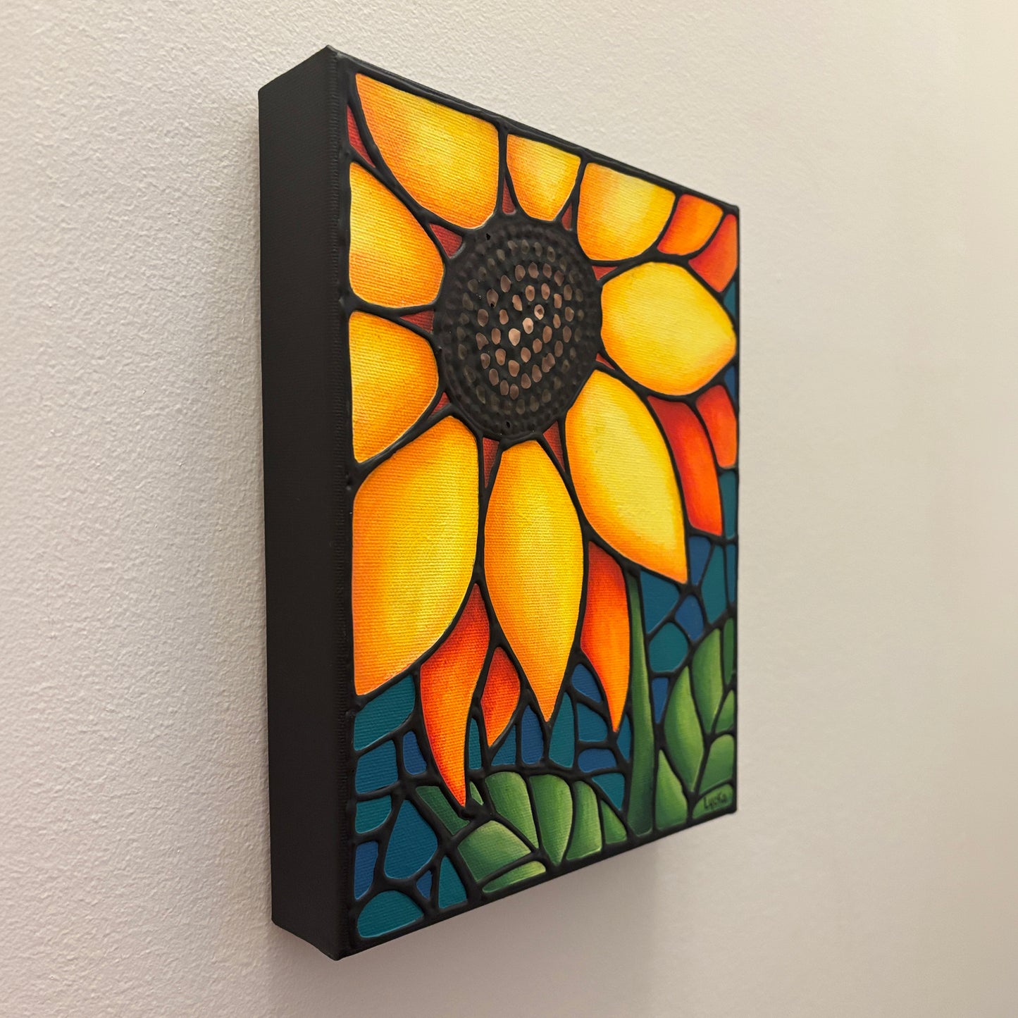 Sunflower Original Painting 8 x 10 inch