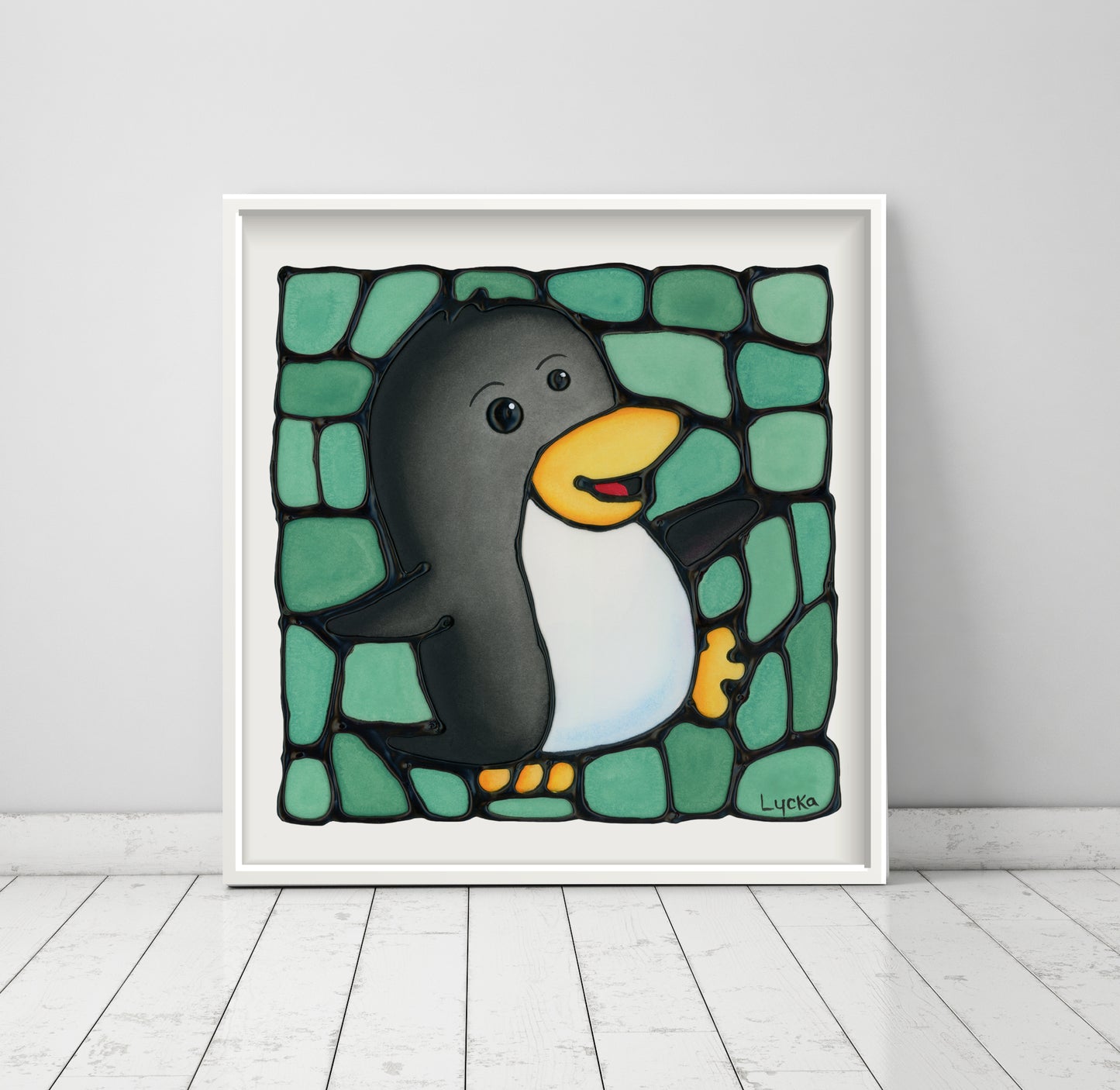 Penguin Dancing Wall Art Print