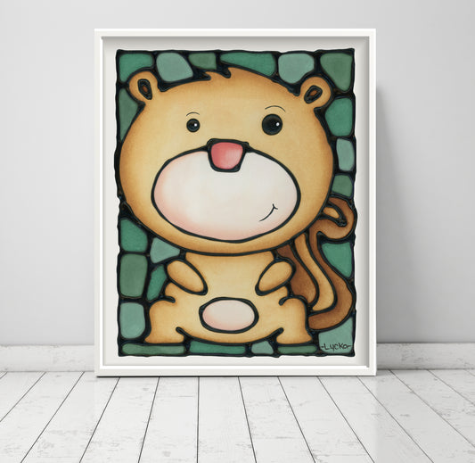 Chipmunk Wall Art Print
