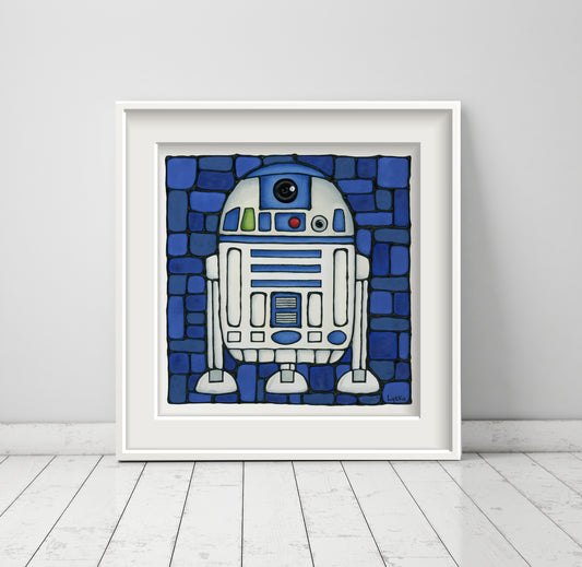 Beeping Trash Can Art Print