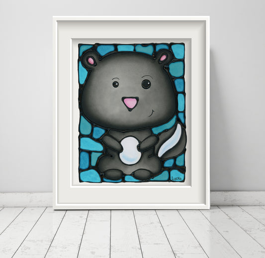 Skunk Wall Art Print