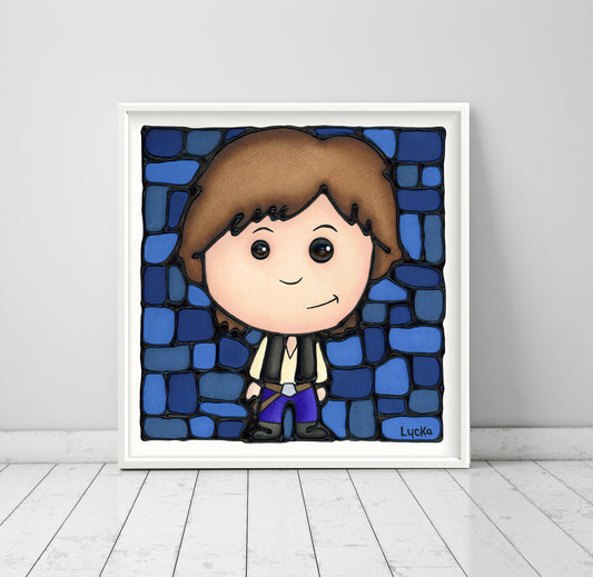 Charming Space Pirate Art Print