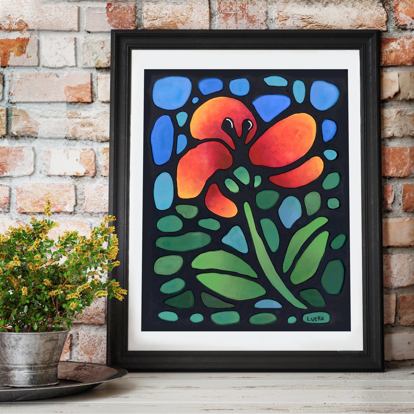 Poppy Flower Art Print