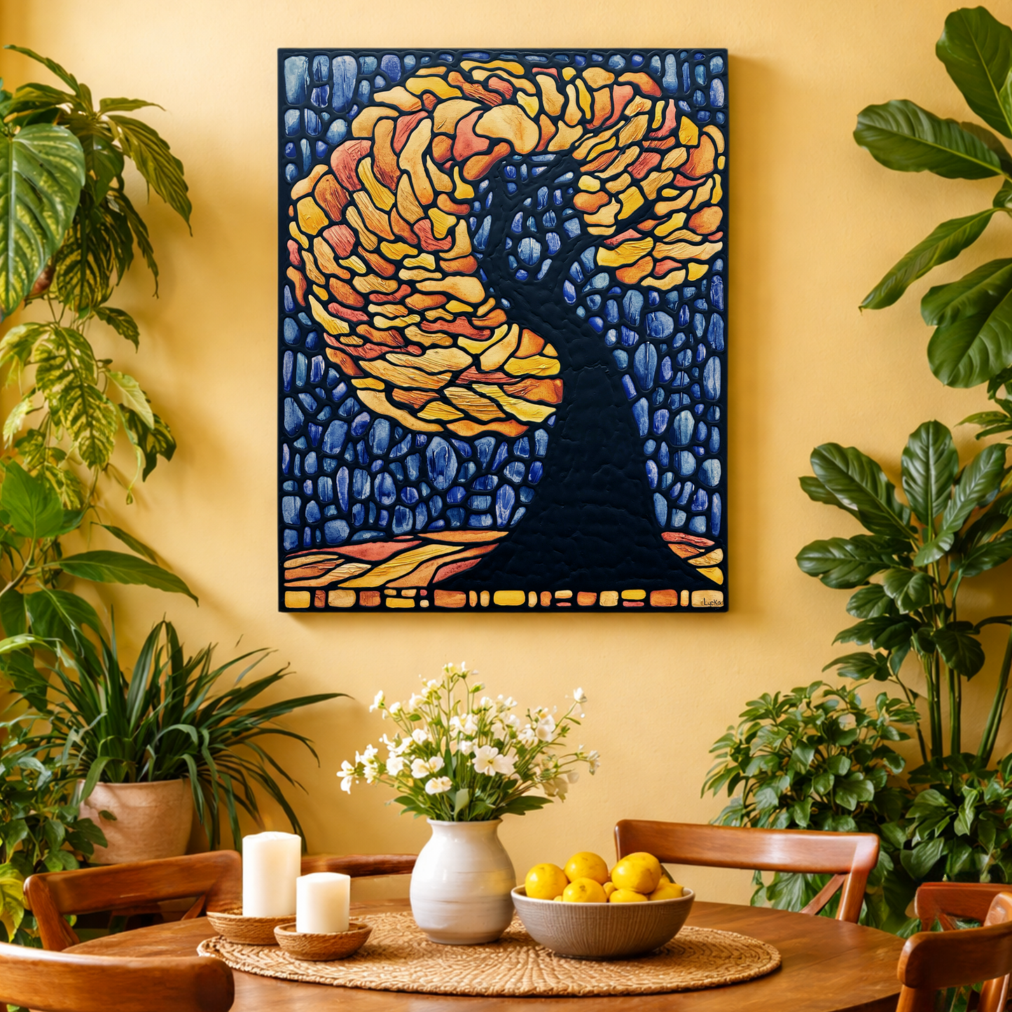 Autumn Tree Original Painting 24 x 30 inch