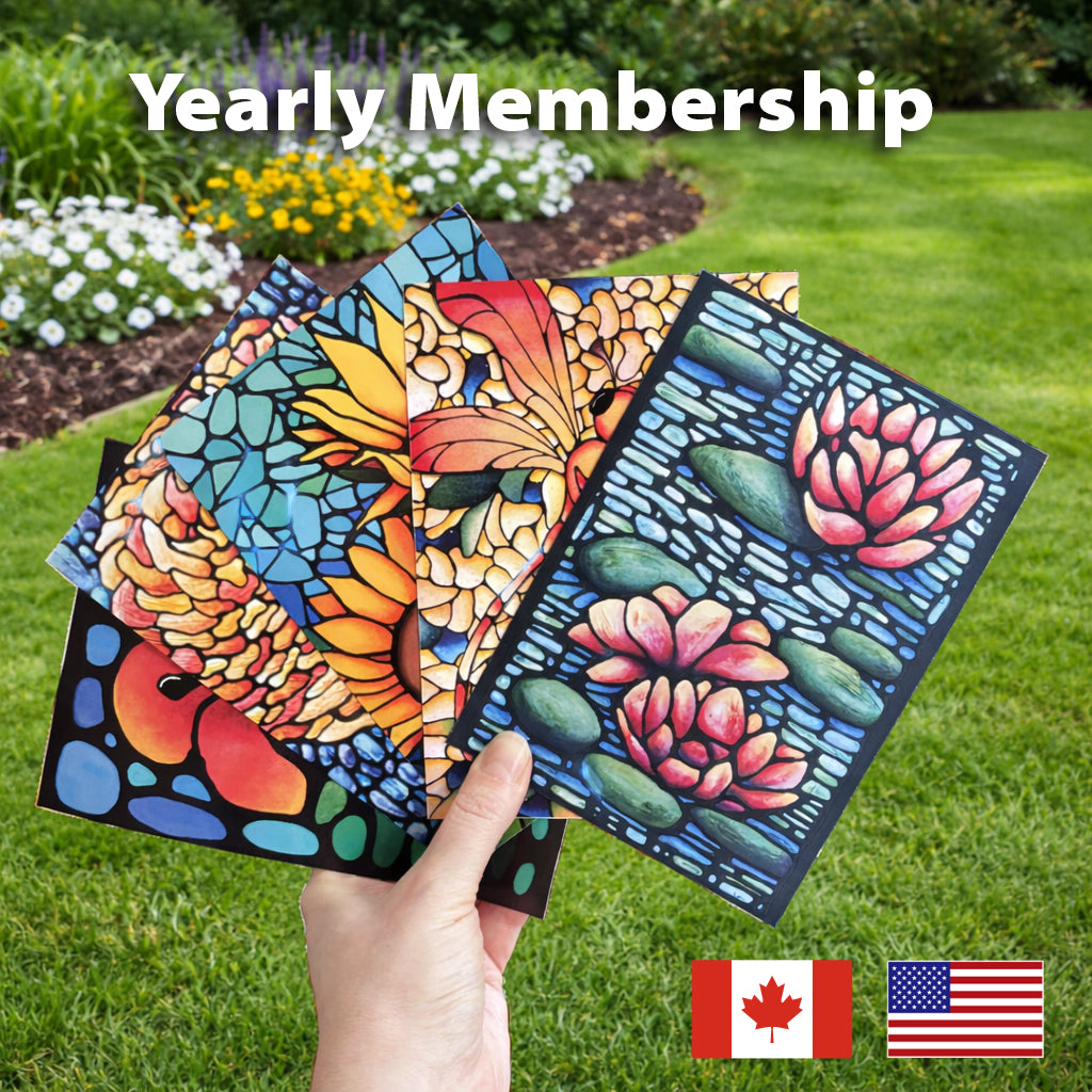 Flutter & Bloom Art Print Club Yearly Subscription - Canada & USA