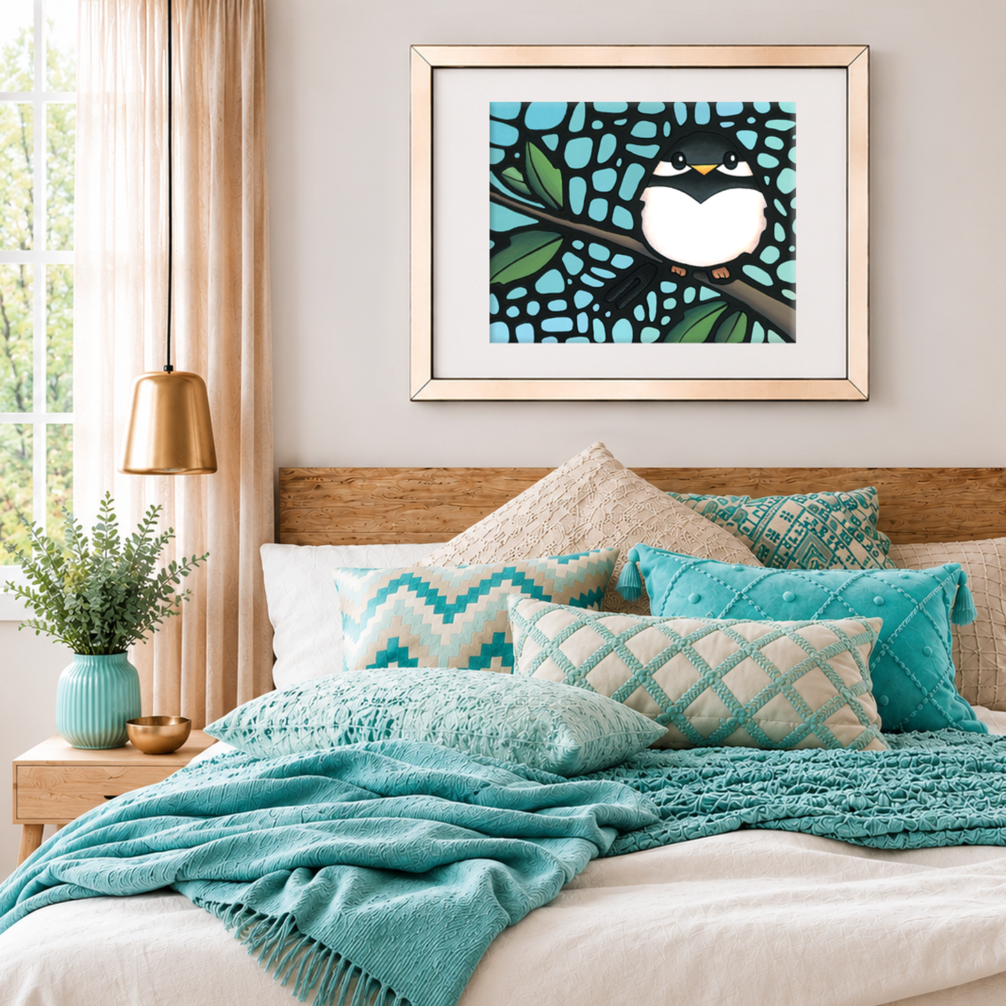 Chickadee Bird Art Print