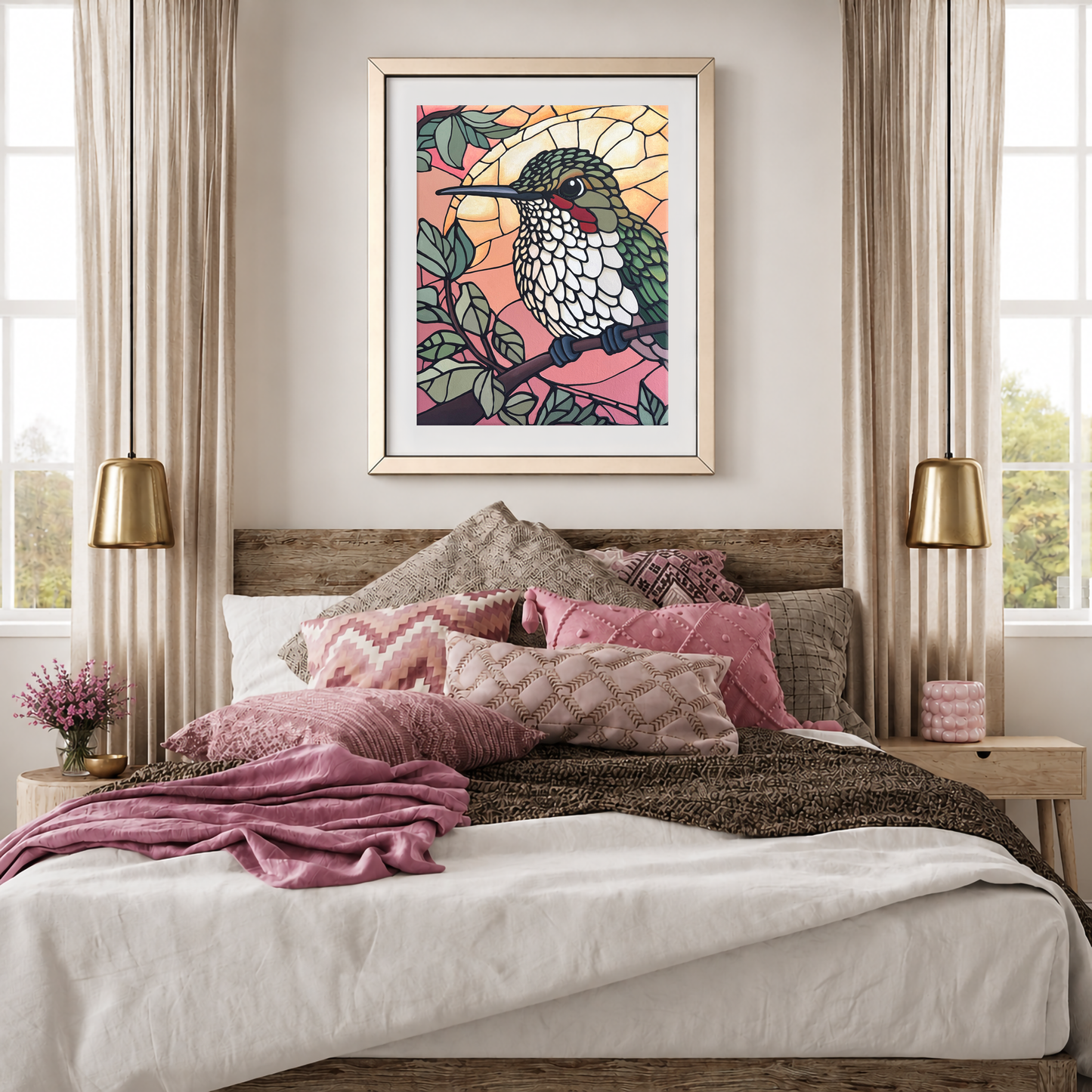 Green Hummingbird Art Print