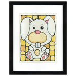Load image into Gallery viewer, Bunny Original Painting 12&quot; x 15&quot; Framed
