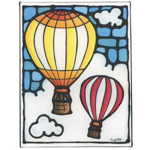 Hot Air Balloons Canvas Print 9" x 12"