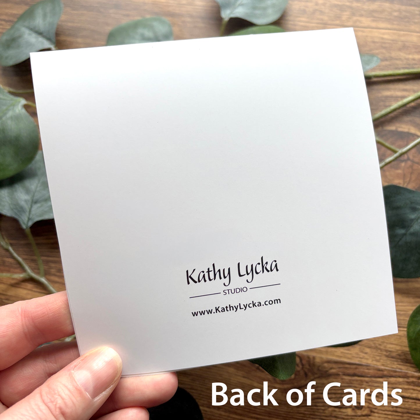 Set of 6 Square Greeting Cards