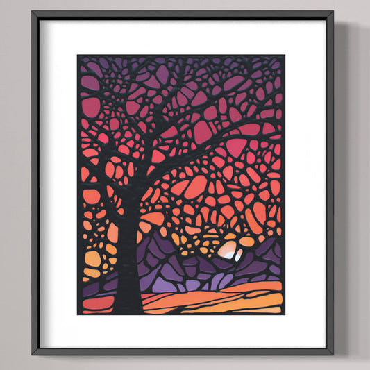 Sunset Landscape Art Print