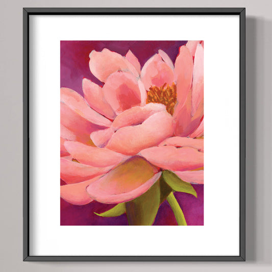 Dreamy Peony Art Print