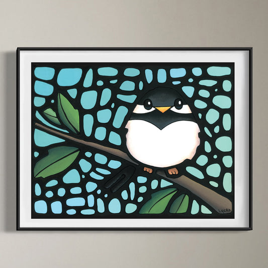 Chickadee Bird Art Print