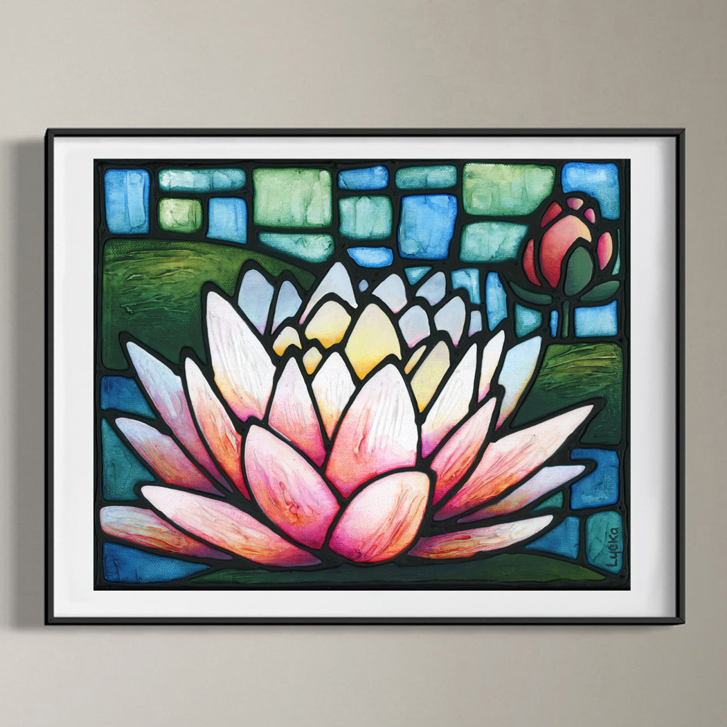 Pink Lotus Flower Art Print