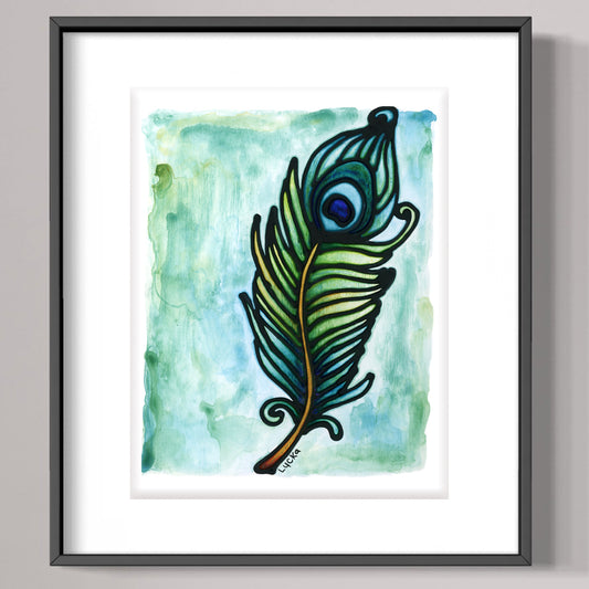 Peacock Feather Art Print