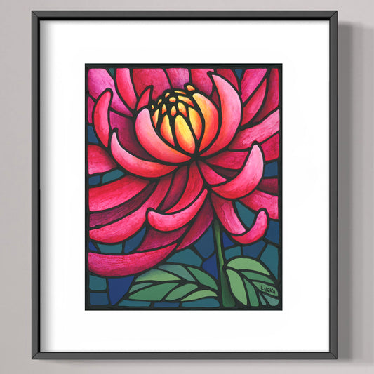 Pink Chrysanthemum Art Print